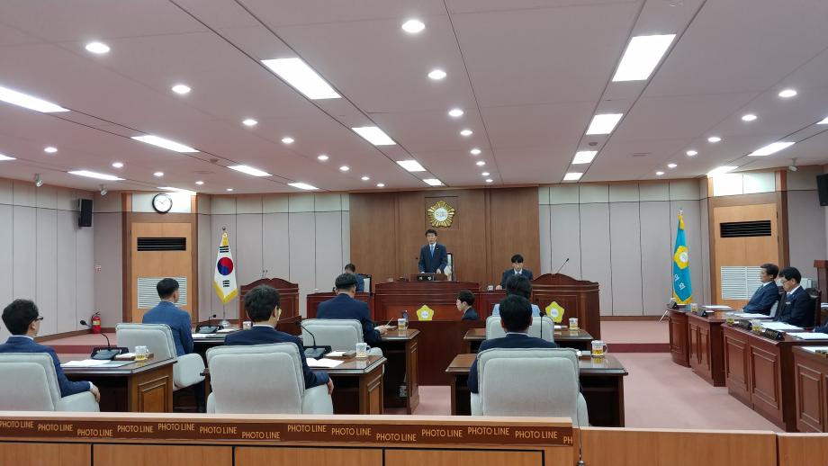 제144회 증평군의회 임시회 제1차 본회의