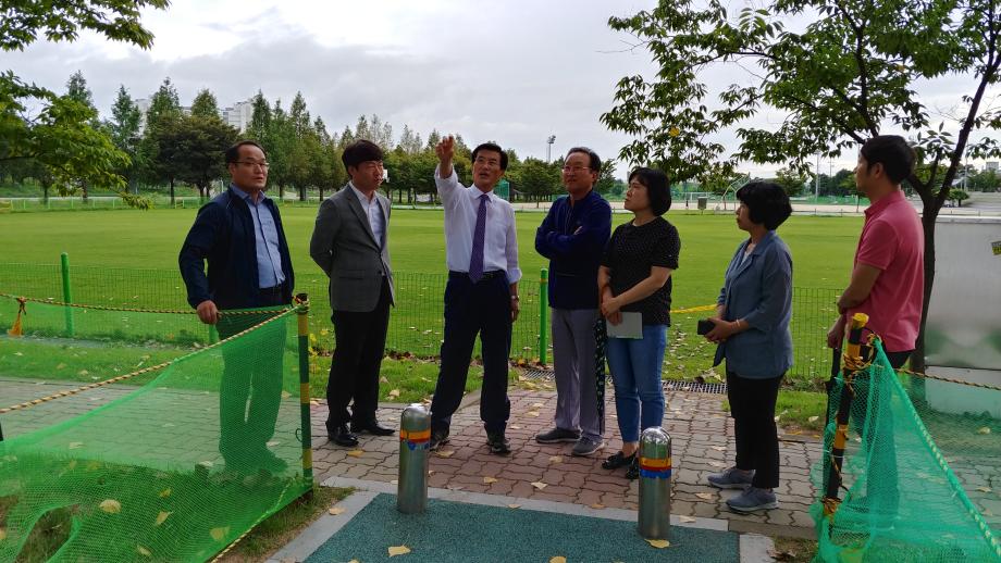 인삼골축제 축제장 설치관련 현장점검