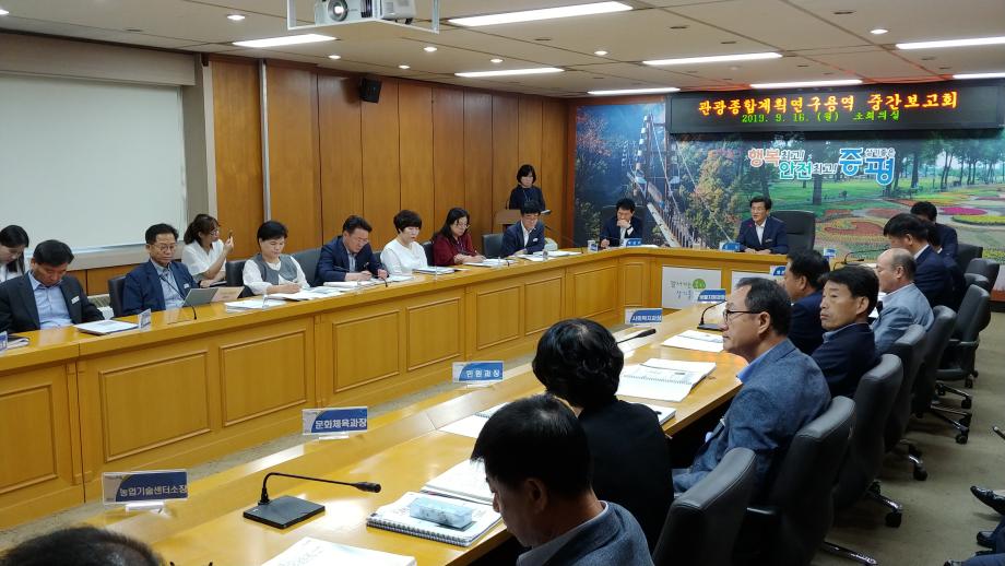 관광종합계획수립 연구용역 중간보고