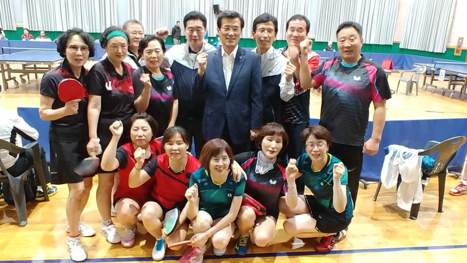 충청북도 생활체육대회 참가 선수 격려