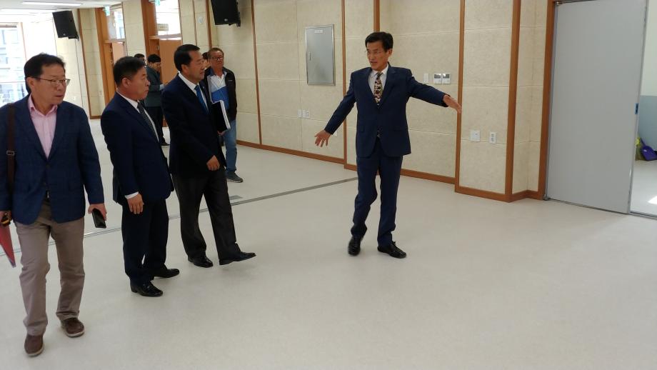 증평노인지회 증축공사 현장점검