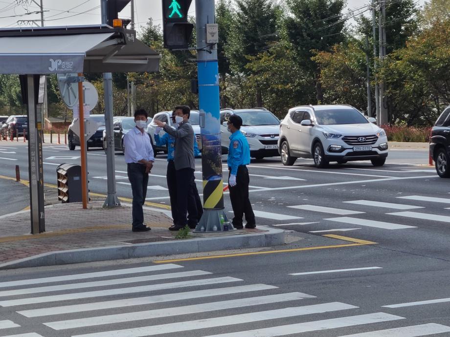 추석연휴 모범운전자연합회 교통봉사자 격려