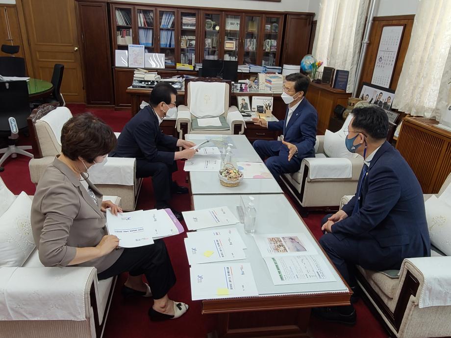 도비 예산확보를 위한 도청 방문 면담