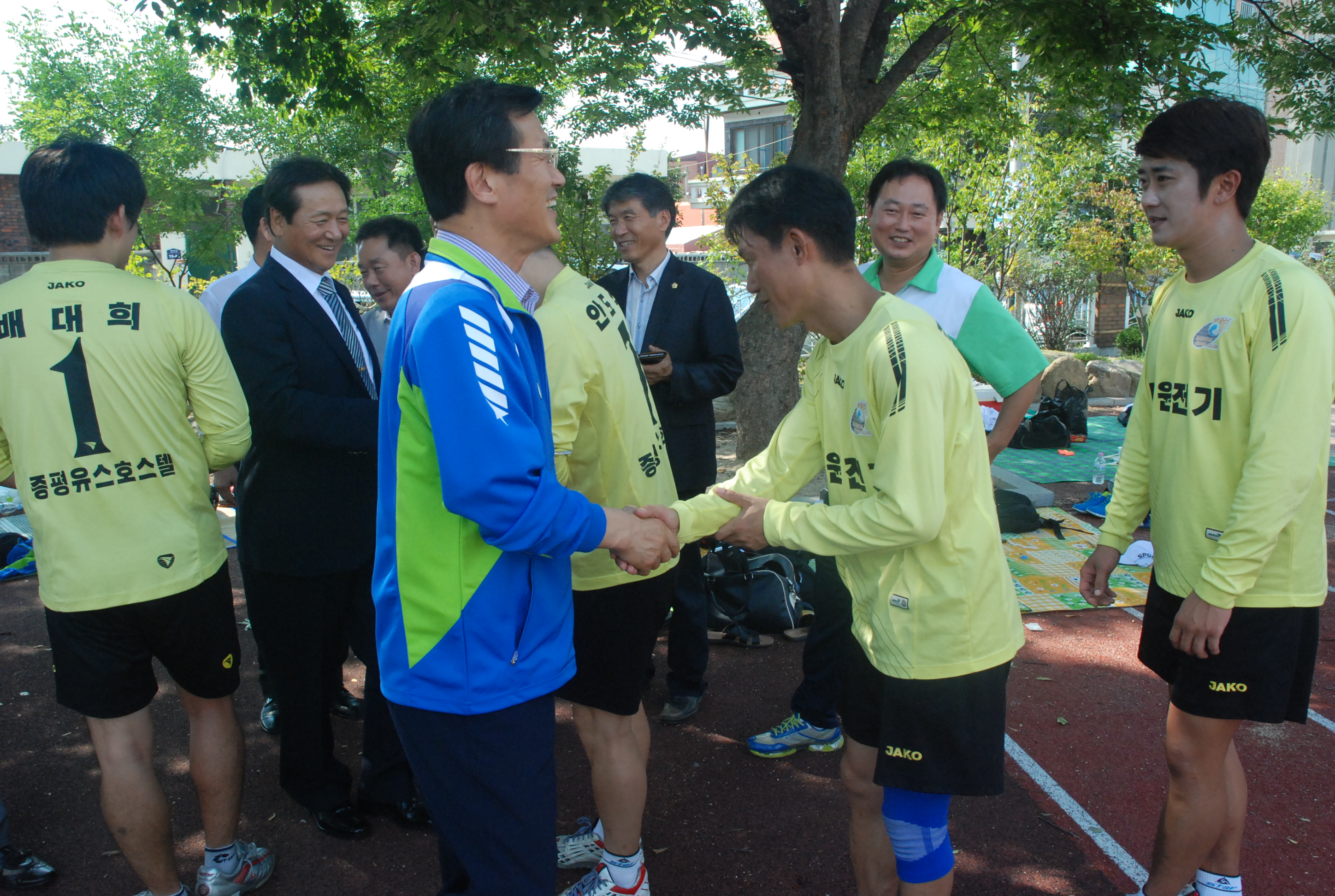 충북생활체육대회 경기장 격려 방문(족구, 테니스, 축구, 탁구)