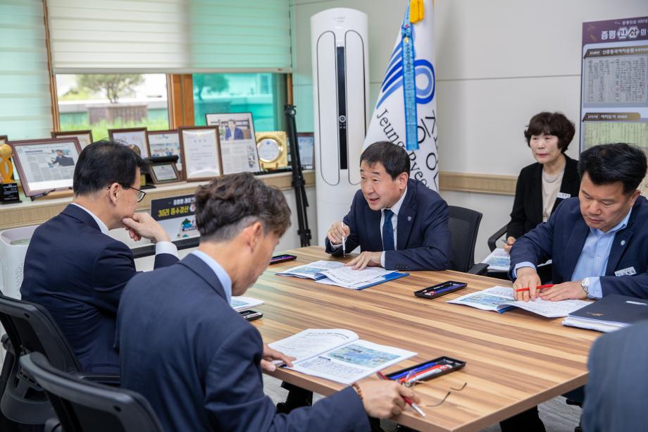 임호선 국회의원 증평군청 방문