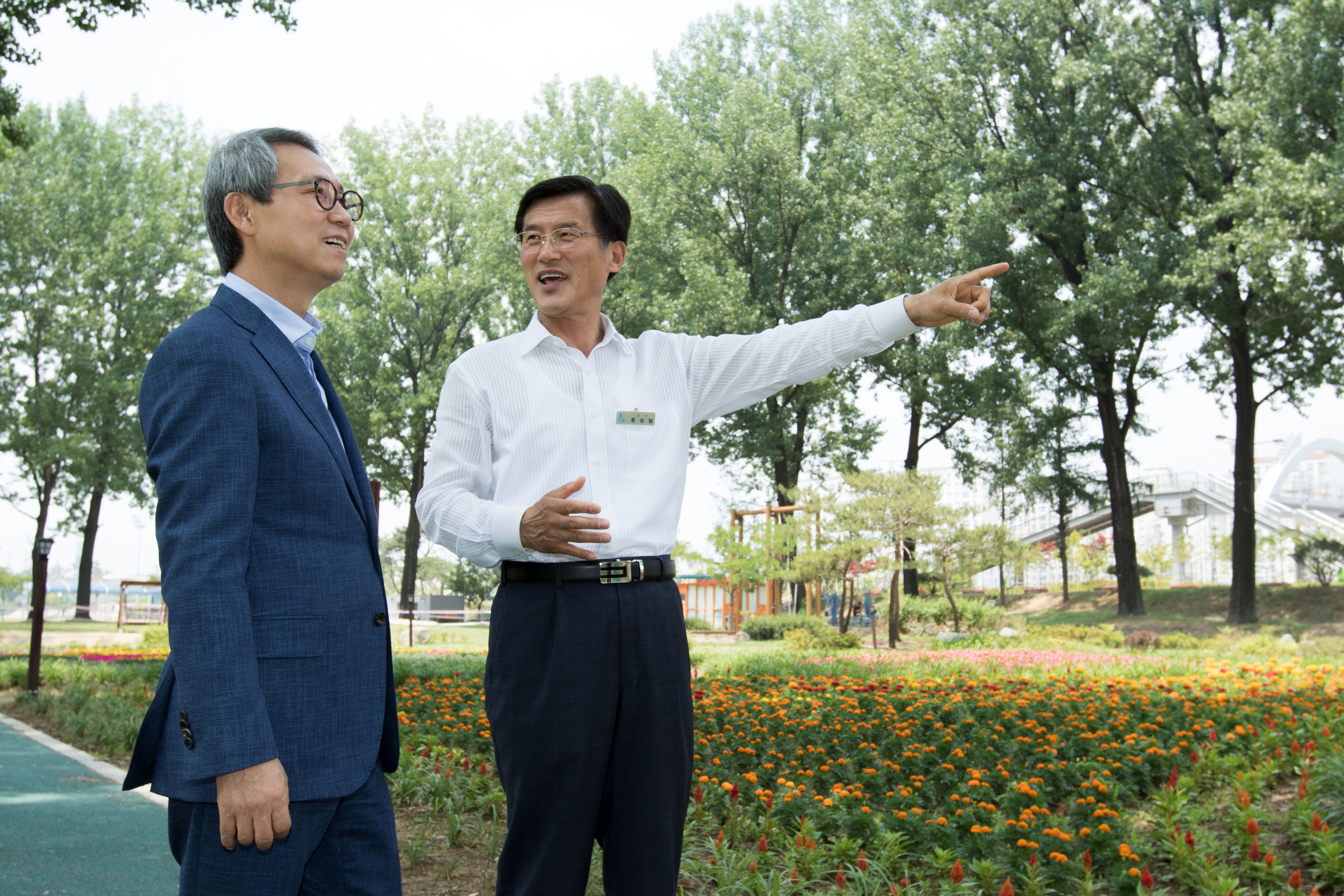 이근면 인사혁신처장님 증평 방문