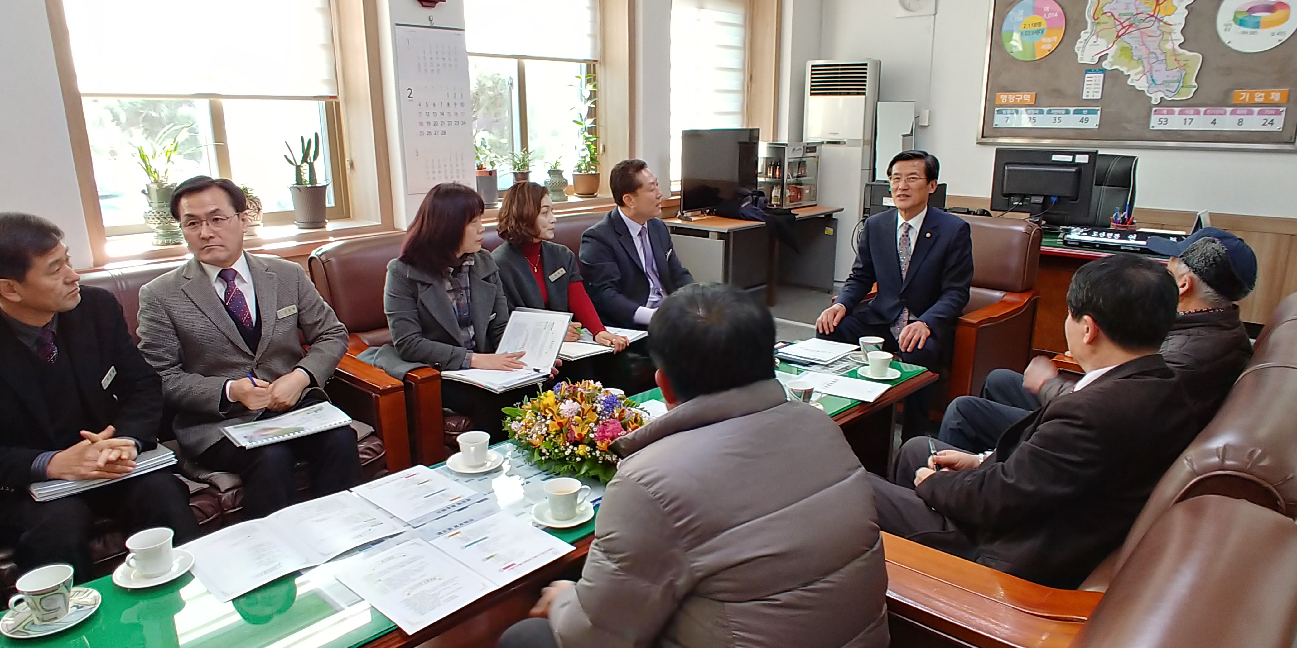 증평 도안면사무소 순방
