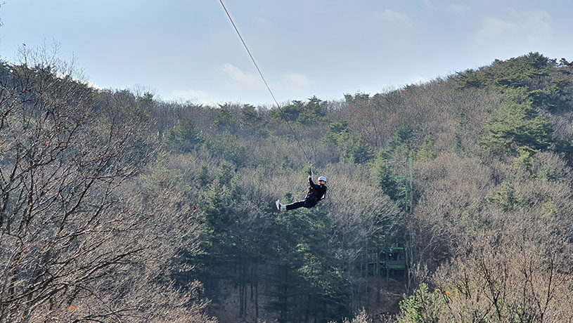 좌구산 줄타기 사진7