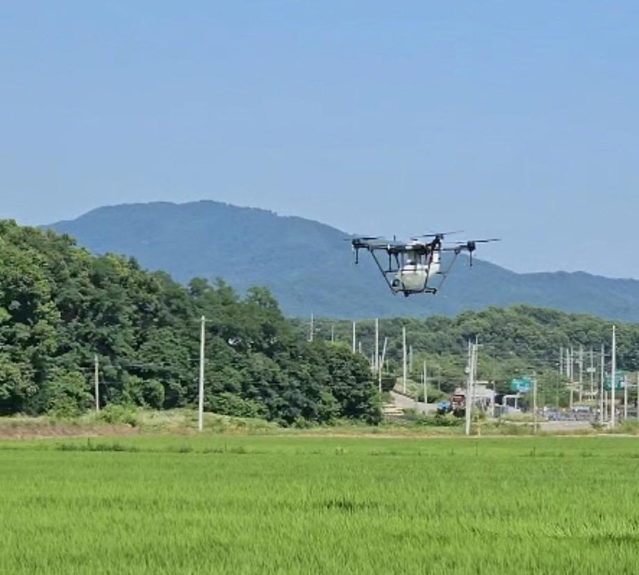 증평군, 무인드론 방제 3차년도 실증 완료