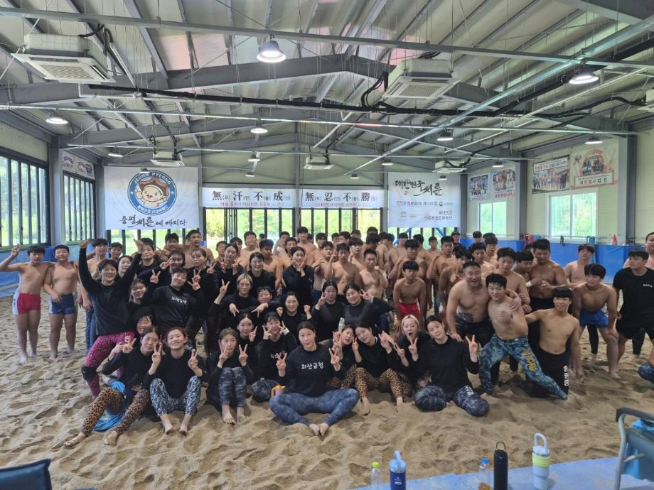 증평군, 전국 씨름 전지훈련지로 ‘주목’...좋은 훈련 여건 통했다.