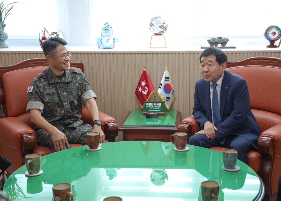 이재영 증평군수, 추석맞이 군부대 위문