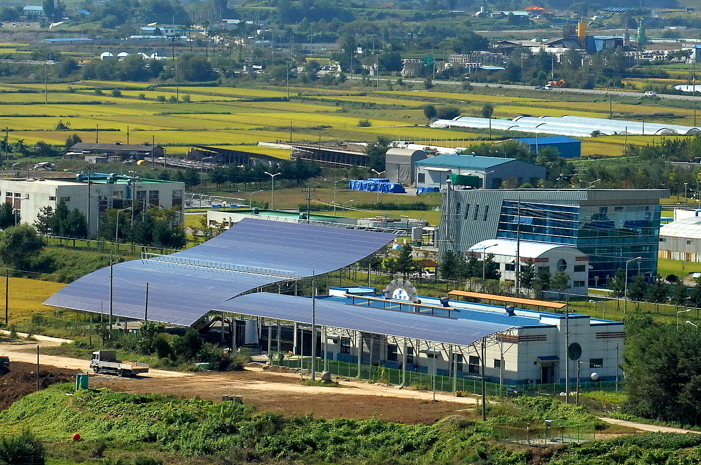증평군 수질개선사업소 태양광발전설비 본격 가동