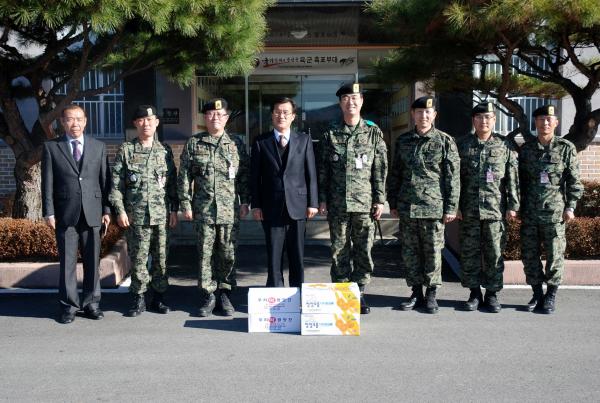 홍성열 증평군수 지역 군부대 위문