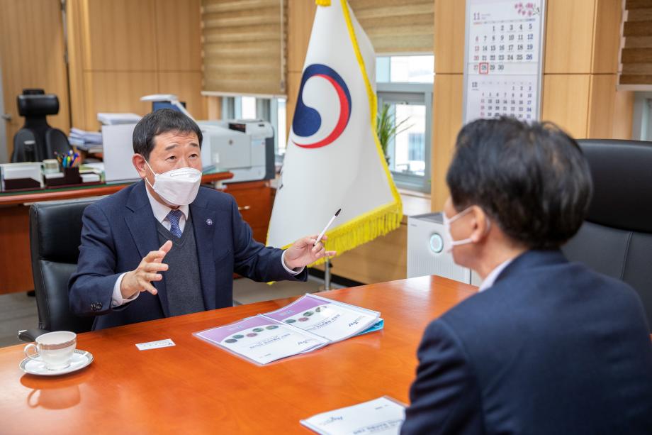 이재영 증평군수, 재난특교세 확보 중앙부처 방문