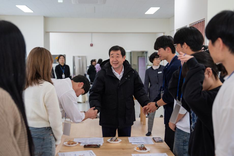 이재영 증평군수, 증평형 교육발전특구 추진을 위한 대학생 소통간담회 가져